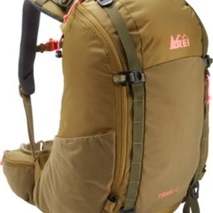 REI Trail 40 Backpack - Olive and Pink
